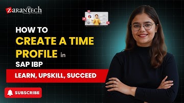 How to Create a Time Profile in SAP IBP | ZaranTech