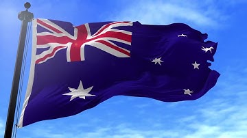 Australian Flag Animation Motion Graphics