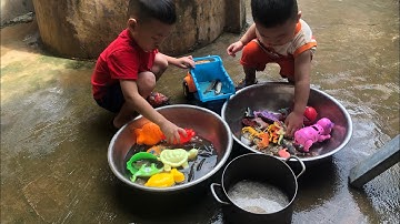 Em bắp đi bắt con cá rô đồng, con ếch, con rồng, con hổ