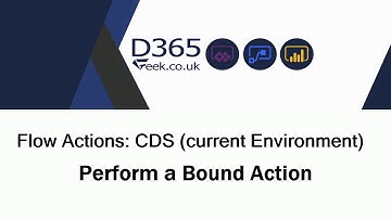 Flow Actions: CDS (current environment) - Perform A Bound Action