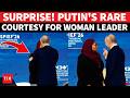 Putin Breaks Protocol For Woman Leader, Then Did This For Her On Stage | WATCH