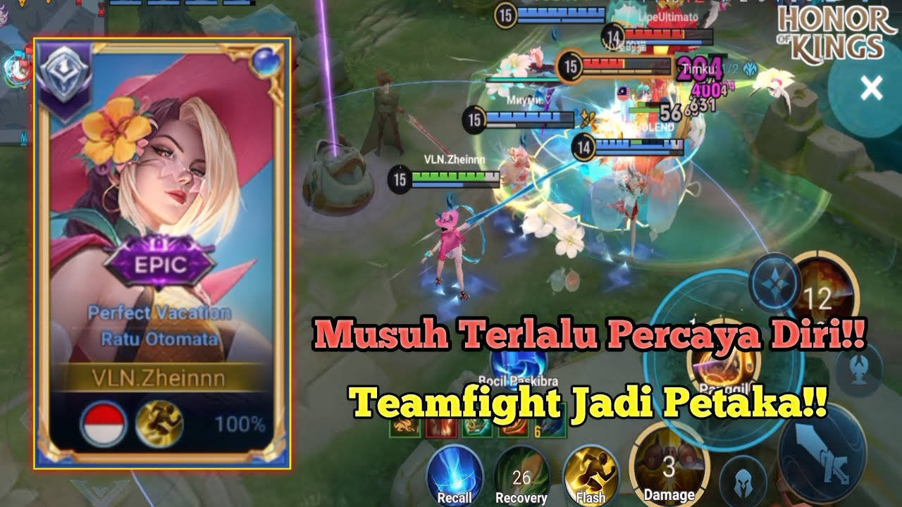 Honor Of Kings (Milady) Musuh Terlalu Percaya Diri!! Teamfight Jadi Petaka!!