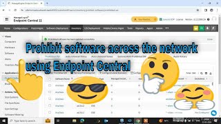 Prohibit software across the network using Endpoint Central |Software Prevention through ManageEngin screenshot 1