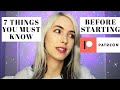 7 THINGS TO KNOW BEFORE STARTING PATREON | Lanchen Designs