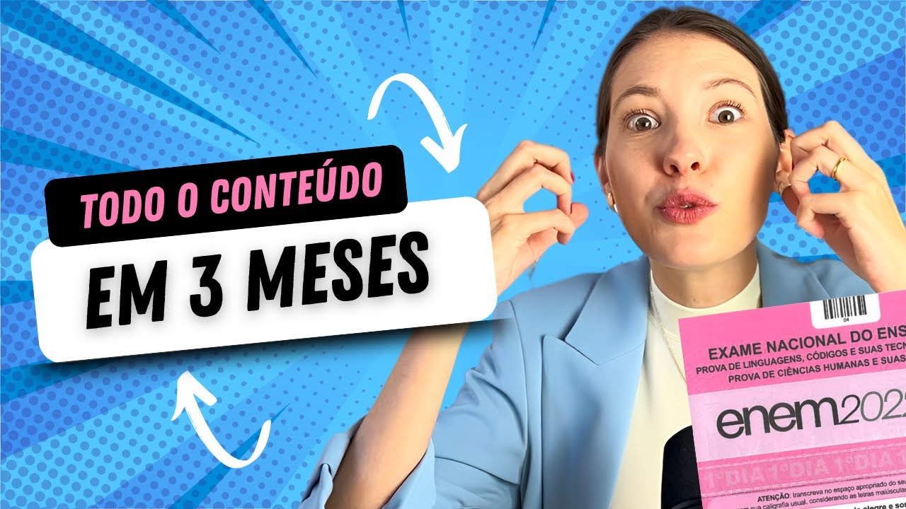🚨 RETA FINAL ENEM: Como estudar faltando 3 MESES!