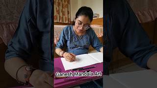 Ganesh mandala art by momtobe #ganesh #ganeshchaturthi #mandala #art #ganpati #bappa #pregnancy #maa