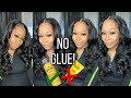 GLUELESS 6x6 Lace Closure Wig Install + Elastic Band & Plucking Closure ft. ASTERIA HAIR