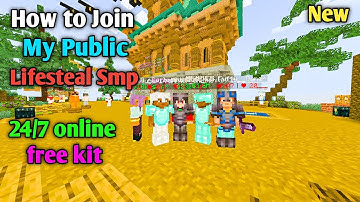 💸 Join Best Lifesteal Public Smp Server For Minecraft 🧃 | Java + PE | 24/7 Online | Free To Join 🧩