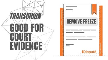 TransUnion Security Freeze Removal: How to Unfreeze My Report - I Dispute & Repair Credit Fast