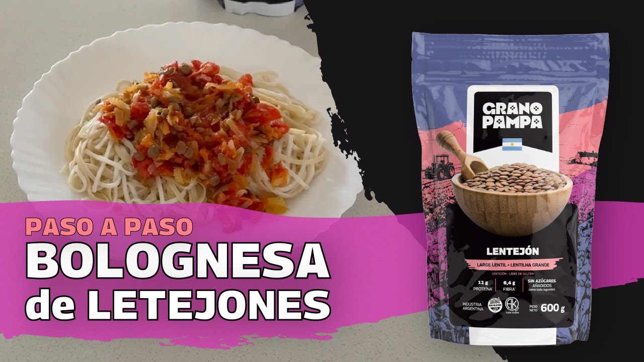 Salsa Bolognesa de Lentejones | Receta Vegetal Fácil y Saludable – Grano Pampa