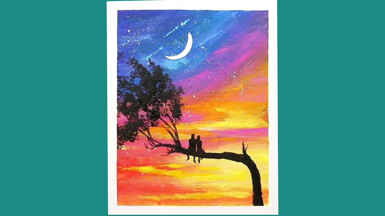 Sunset Painting Acrylic Painting Couple How To Paint A Sunset Easy sunset-painting-acrylic-painting-couple-how-to-paint-a-sunset-easy