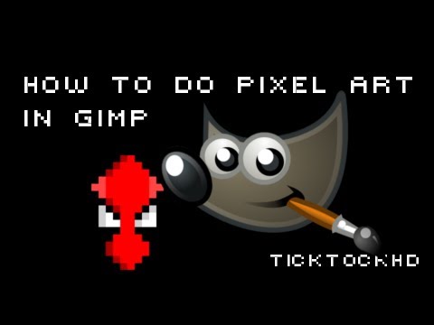 how to make a pixel art in gimp