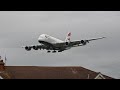 Early morning HEAVIES ONLY 27L low arrivals Myrtle Avenue, Planespotting 4K London Heathrow Airport