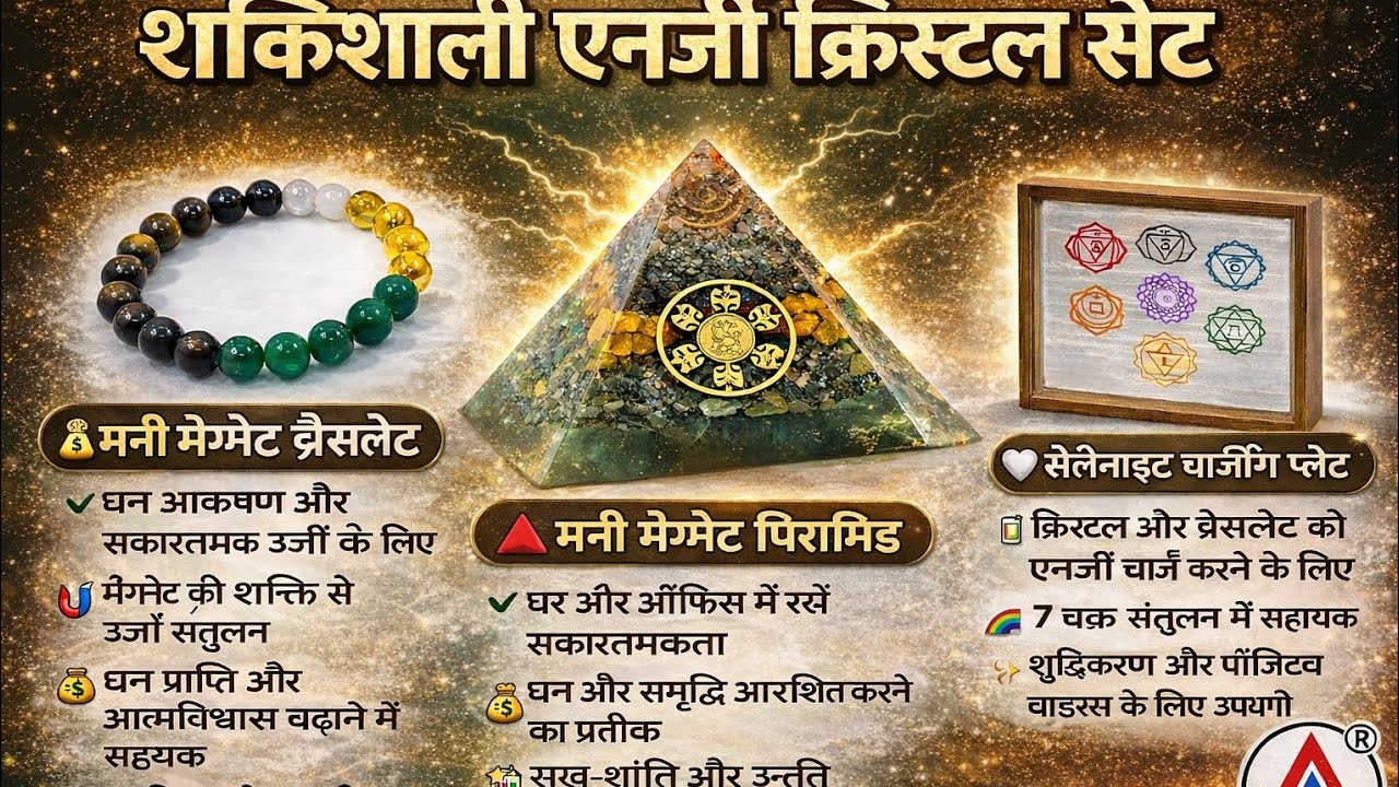 ACi Money Magnet Energy Set Review | Pyramid, Bracelet & Selenite Plate full Guide (Hindi) #crystals