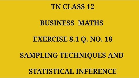 TN 12th Business maths chapter 8 exercise 8.1 question number 18