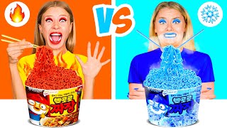 Heiß vs Kalt Food-Challenge | Essensschlacht von BaRaDa Challenge