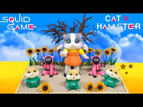 DIY Squid <strong>Game</strong> Diorama #6 - Cat &amp;amp; Hamster × Squid <strong>Game</strong> ｜ Red light <strong>Green</strong> light Cat &amp;amp; Hamster