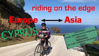 Cycling in Cyprus. No traffic, good food, big mountains and friendly people on the European side.