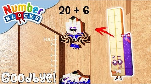 NUMBERBLOCKS | Hello and Goodbye 26! | Shredding Simulation