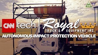 Royal Truck & Equipment Autonomous Impact Protection Vehicle featured on CNN Tech