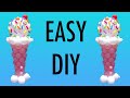 DIY Balloon Ice Cream Cone Tutorial