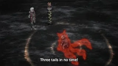 Funny Cartoon Naruto (4 tails) vs. Jiraiya Kyuubi Chakra Mode Training