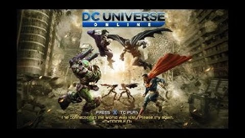 DC Universe Online connectivity issues