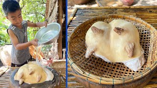 Country style cow breast cooking - Chef Seyhak
