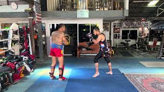 Muay Thai Pad Work at Sasiprapa Gym Bangkok 2023🔥