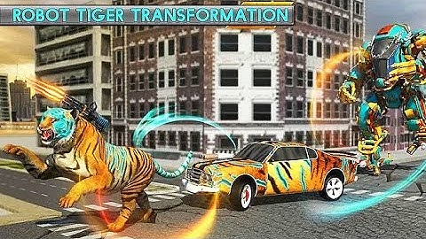 Robot Transforming Wild Tiger Game Cheetah | Animal Gameplay | Hannu Games