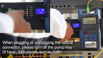 How to make your EDFA test via a correct way !