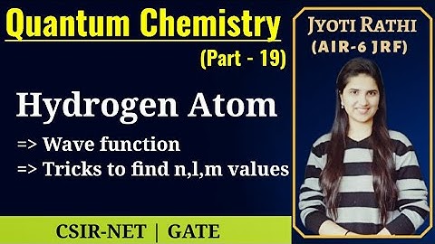 Hydrogen atom quantum mechanics|Wave function|How to find n l m quantum numbers|Spherical harmonics