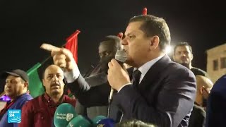 عبد الحميد الدبيبة يهاجم قرار البرلمان الليبي خلال مظاهرة لمناصريه