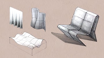 How to Draw Curves in Architecture | Curved Surfaces in perspective | drawing curve