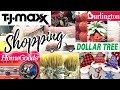 HOME GOODS, TJ MAXX, DOLLAR TREE & BURLINGTON SUPER SIZE SHOP WITH ME! LET'S GO SHOPPING!