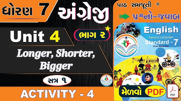 std 7 english sem 1 unit 4 activity 4 - std 7 english unit 4 activity 4 - dhoran 7 angreji unit 4