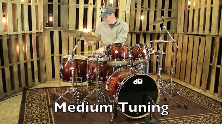 DW Collectors Shell Pack, Exotic Giant Quilted Sapele, Deep Rich Red Fade