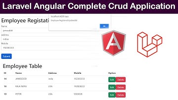 Laravel 9 Angular Complete Crud Application