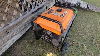 Generac GP8000E 8,000 Watt Gas Powered Portable Generator   Electric Start Review