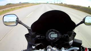 Ducati Gets pushed out of lane by car