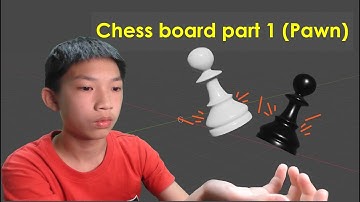 Making Chess Board in Blender part 1 (Pawn)