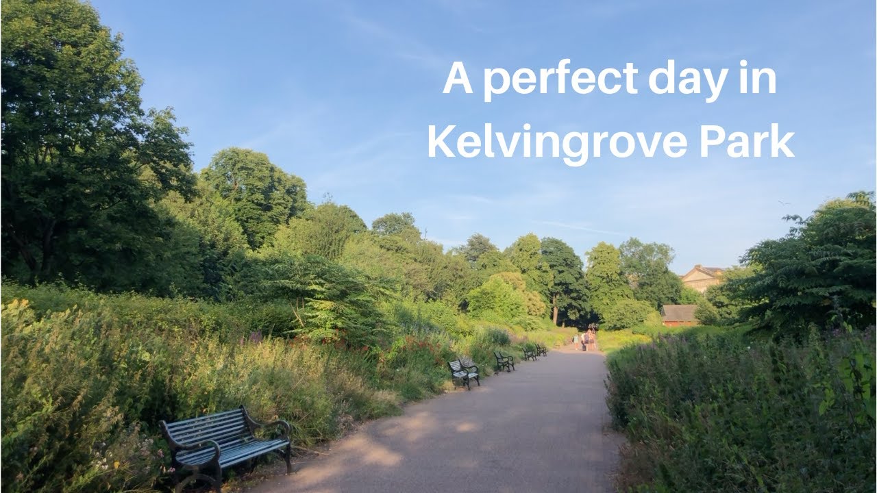 A perfect day in Kelvingrove Park, Glasgow