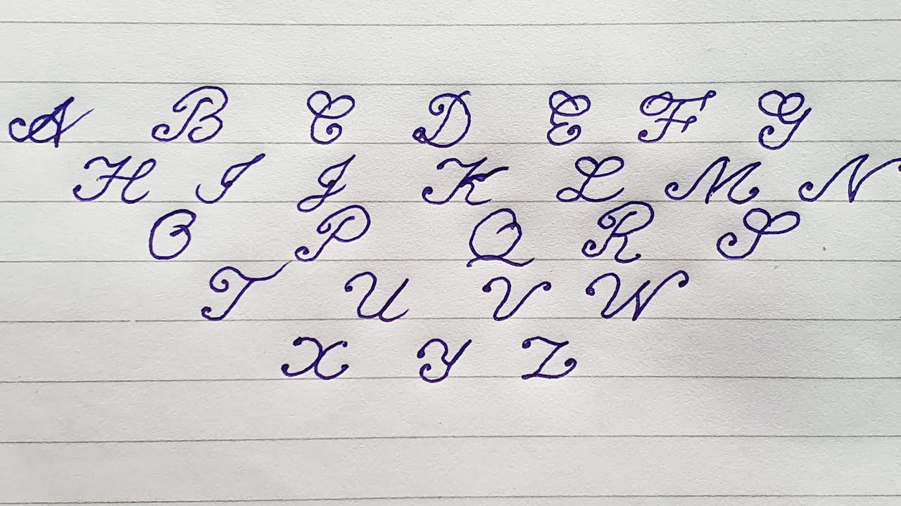 ইংরেজি হাতের লেখা সুন্দর করার কৌশল || how to write English alphabet ...