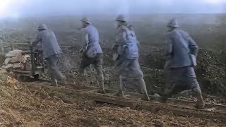 WWI Footage \/\/ Colorized \& HD Restoration - Scenes from Verdun, 1916