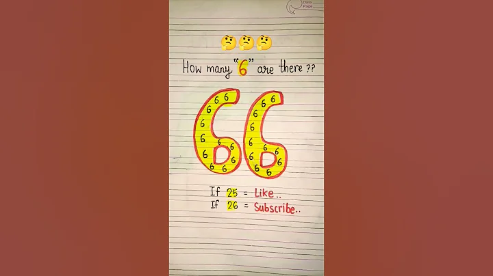 how many 6 are there? 🤔#writing #art #puzzle #fun #game #shortsfeed #foryou