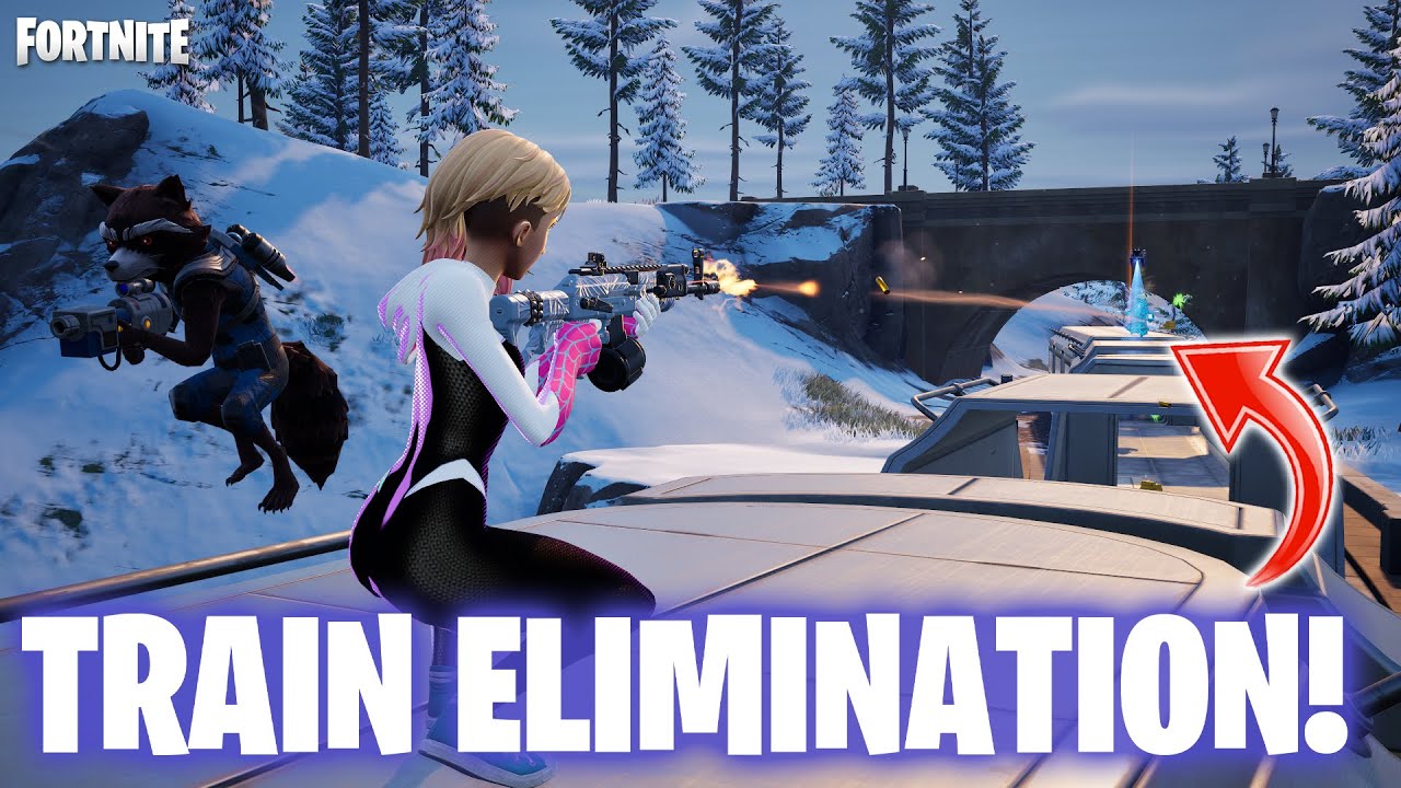 Land on The Train And Eliminate an Enemy Player Before You Disembark