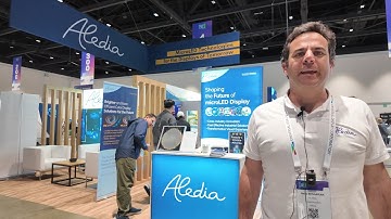 Aledia microLED 3D nanowire GaN on 300mm silicon for AR at Display Week 2025, 37% efficient FlexNova