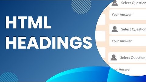 HTML Heading |HTML Heading Tags |HTML Heading Tag h1 to h6 |heading tags in html |learn HTML |H3
