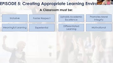 PEDx | FS1 Episode 5 Creating Appropriate Learning Environment