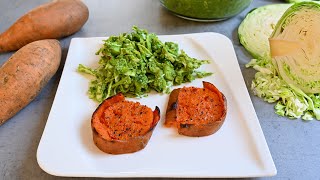 Sweet potatoes with cabbage are better than fish! A simple, delicious and quick recipe for cabbage!